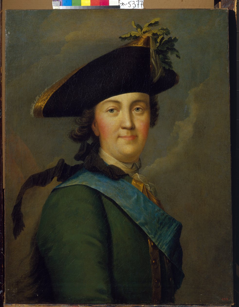 Porträtt av kejsarinnan Katarina II i livgardets uniform av Vigilius Erichsen