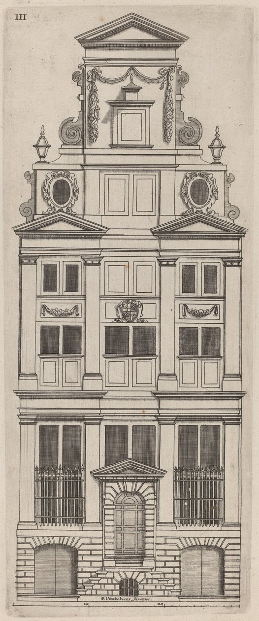 Holländsk fasadhöjd: pl. 3 av Vignola