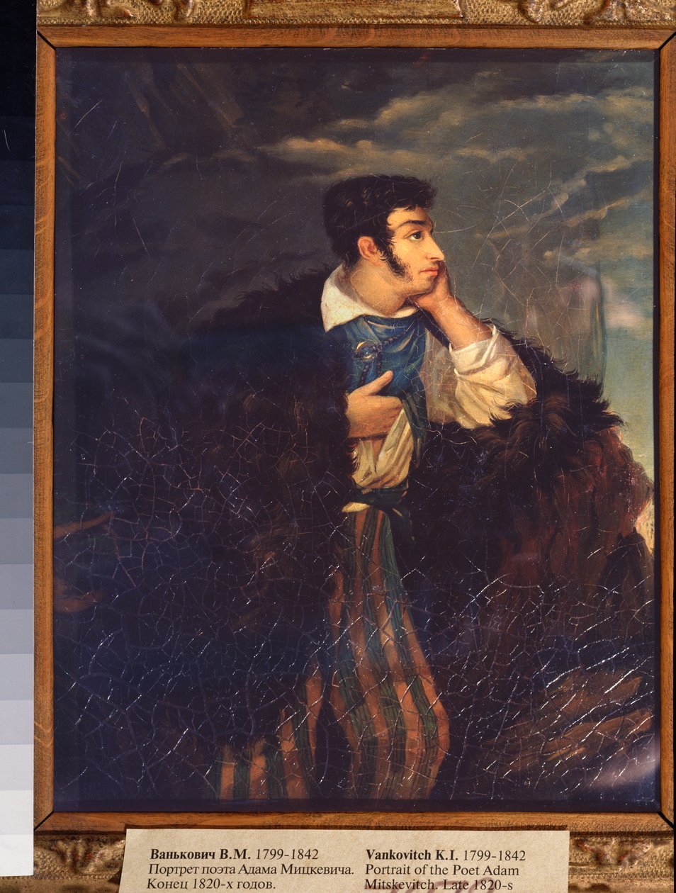 Porträtt av poeten Adam Mickiewicz (1798-1855) (Porträtt av poeten A Mickiewicz) - Målning av Vikenti Melkhiorovich Vankovich (1799-1842), olja på duk, sent 1820, rysk konst 1800-talet - Tretjakovska staten, Moskva av Vikenti Melkhlorovich Vankovich
