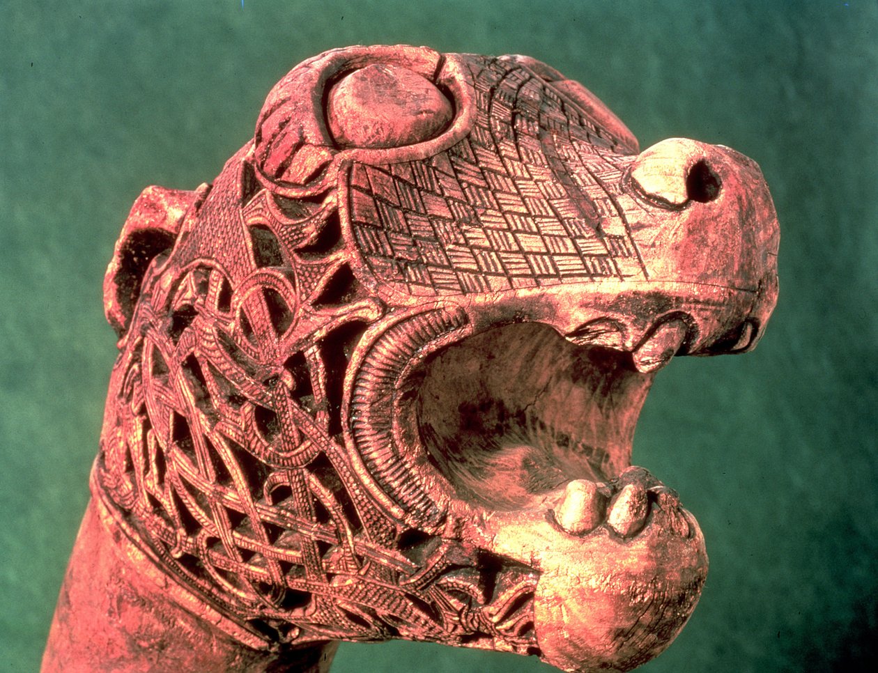 Galjonsfigur från Osebergskeppet, ca 800 e.Kr av Viking
