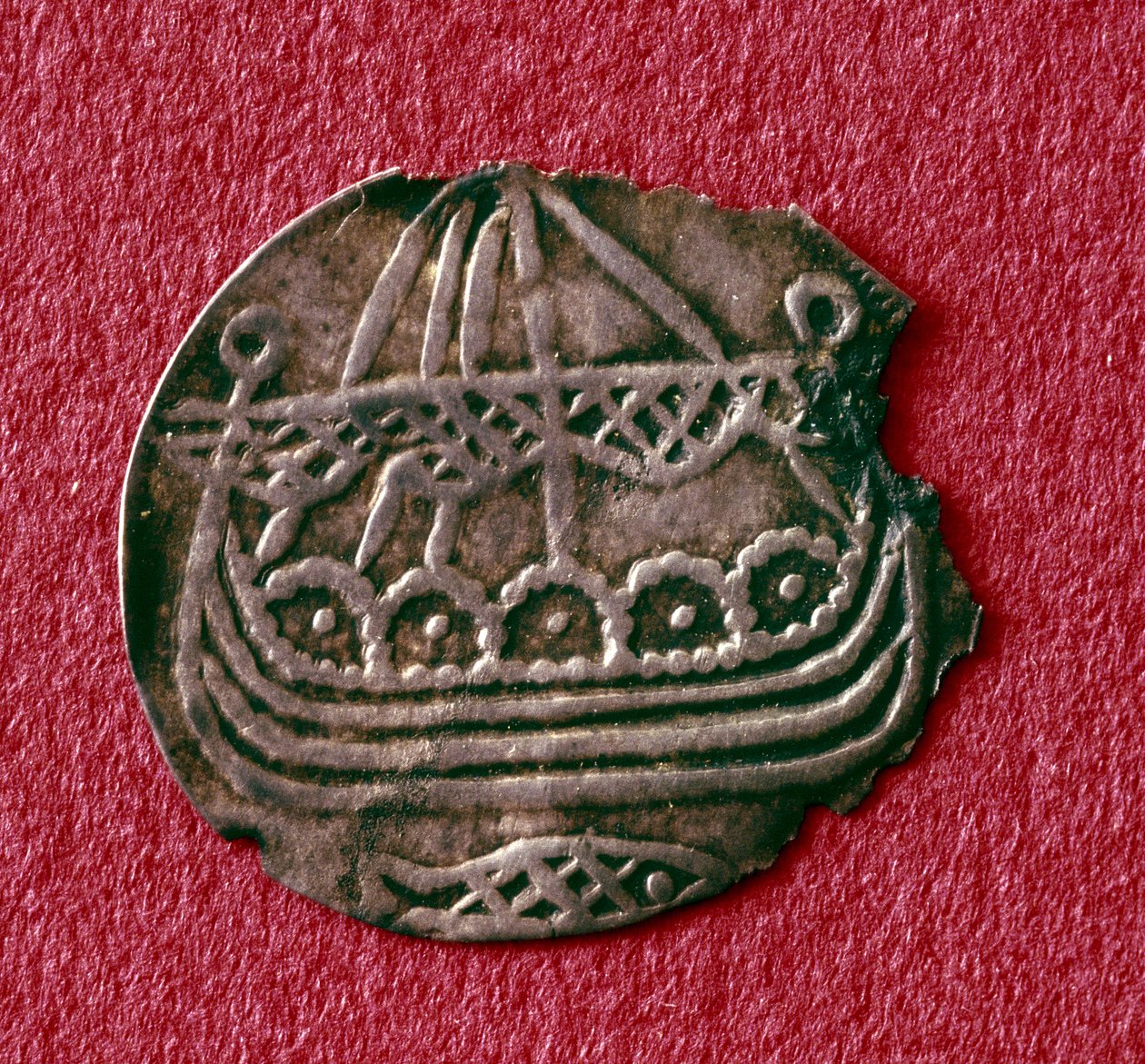 Mynt som föreställer en drakkar (metall) av Viking Viking