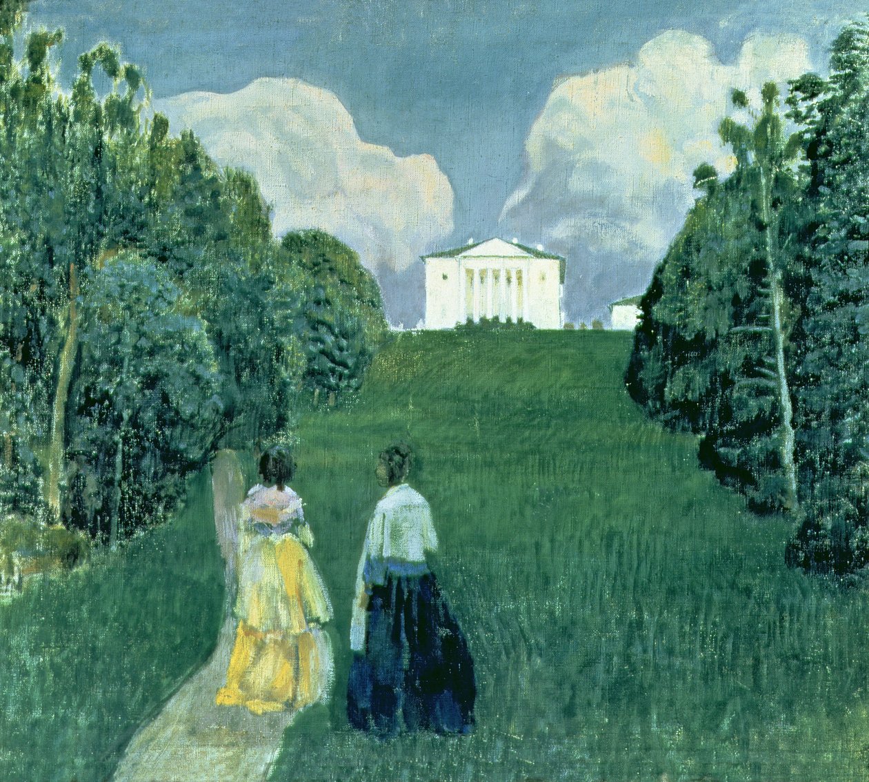 Gleam of the Sunset, 1904 av Viktor Elpidiforovich Borisov Musatov