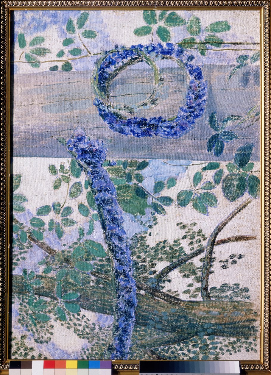 ""Les garlandes de bleuets"" Peinture de Viktor (Victor) Borisov-Musatov (Borisov Musatov) (1870-1905) 1905 State Tretyakov Gallery, Moskva av Viktor Elpidiforovich Borisov Musatov