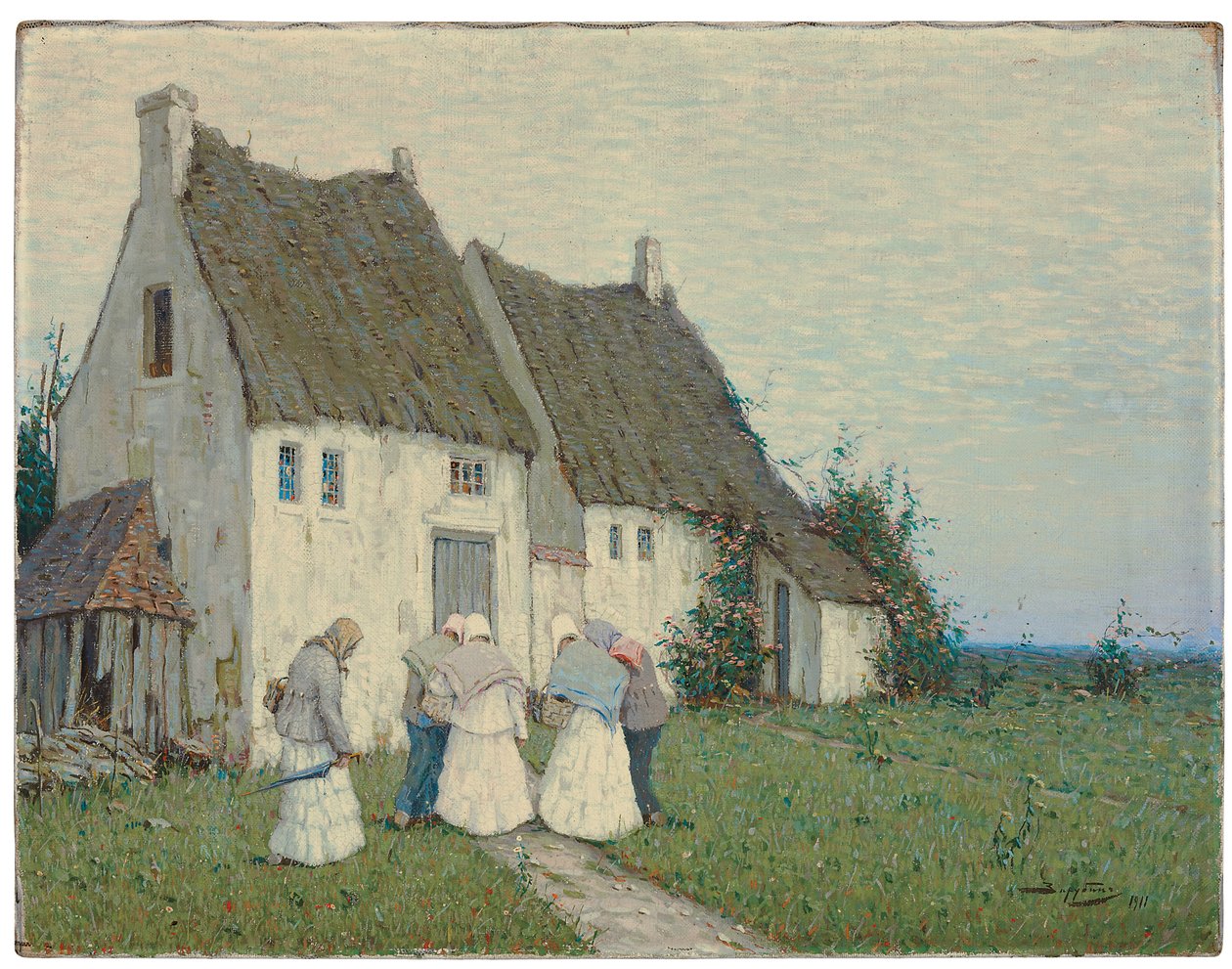 Återvänder från marknaden, 1911 av Viktor Ivanovich Zarubin