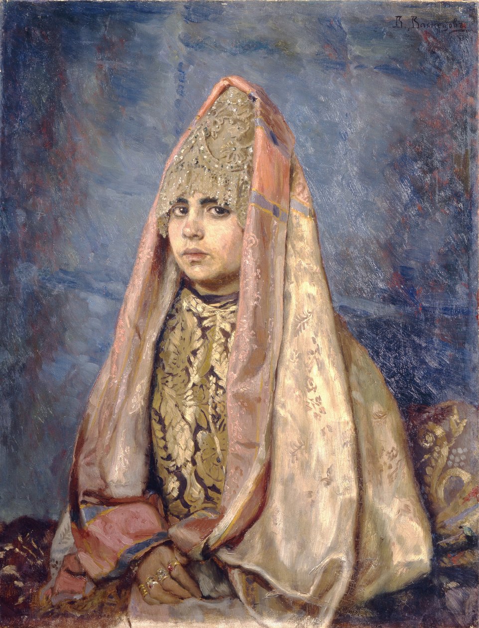 Boyars fru, 1884 av Viktor Mikhaylovich Vasnetsov