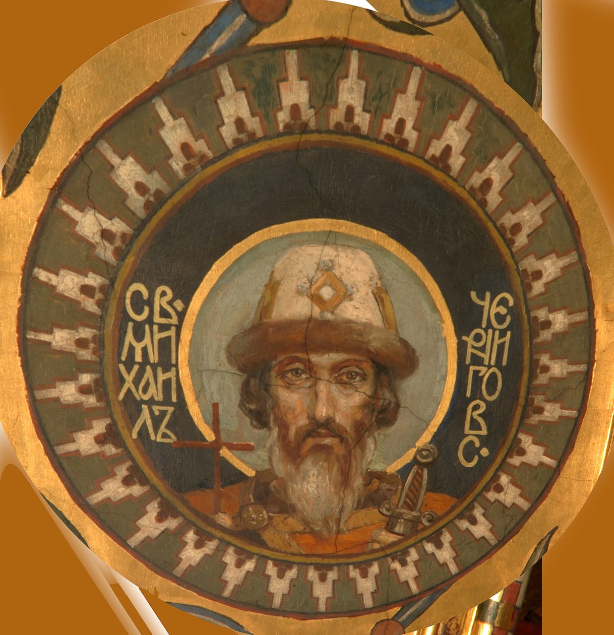 Den helige prins Mikael av Chernigov, 1885-1896 av Viktor Mikhaylovich Vasnetsov