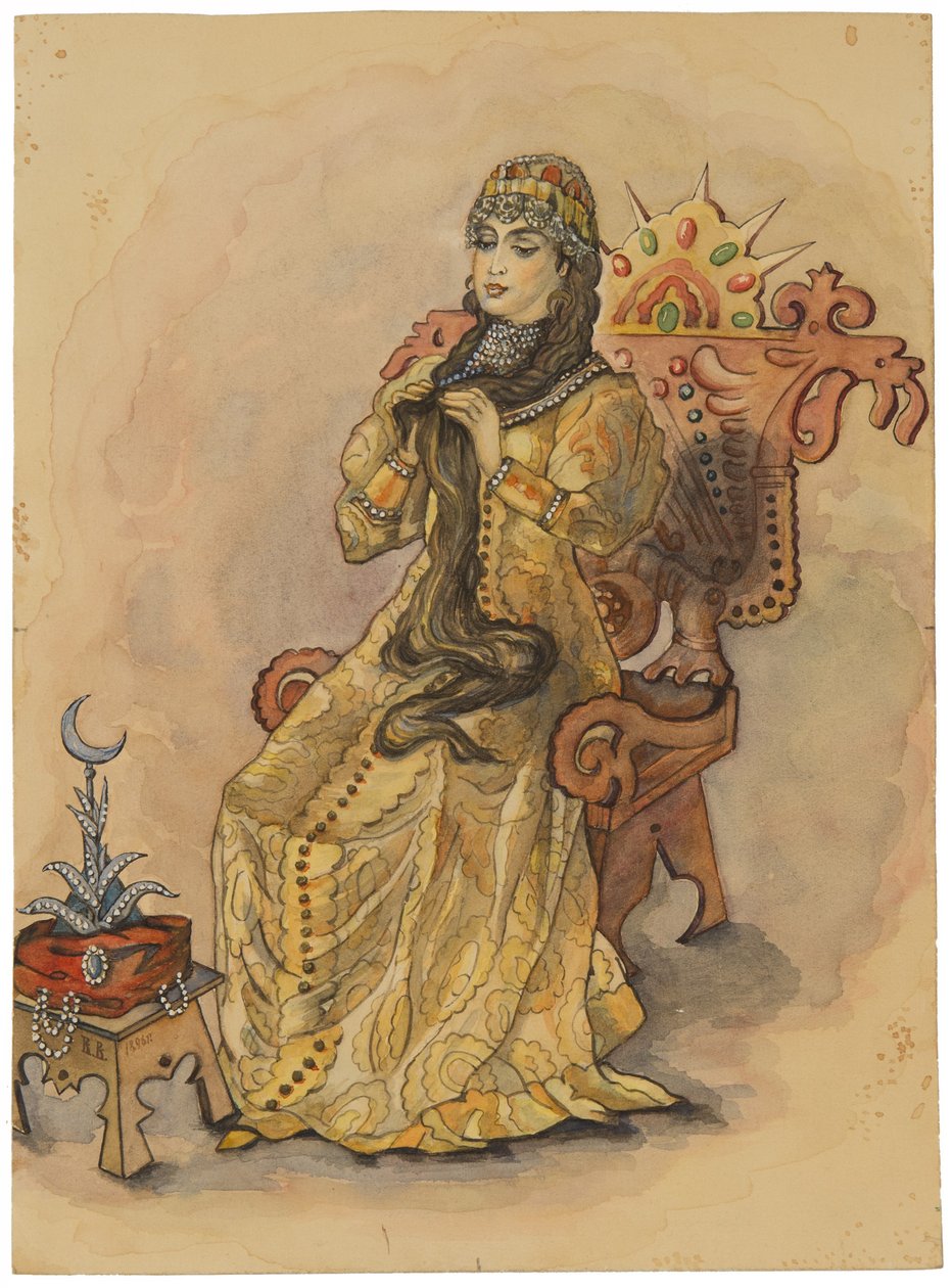 Prinsessan som aldrig log Nesmeyana, 1896 av Viktor Mikhaylovich Vasnetsov