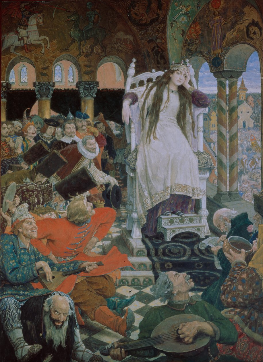 Prinsessan som aldrig log Nesmeyana, 1914-1916 av Viktor Mikhaylovich Vasnetsov