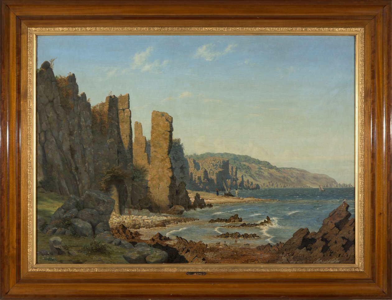 Beach formation on Bornholm. Scene from Rø av Vilhelm Kyhn