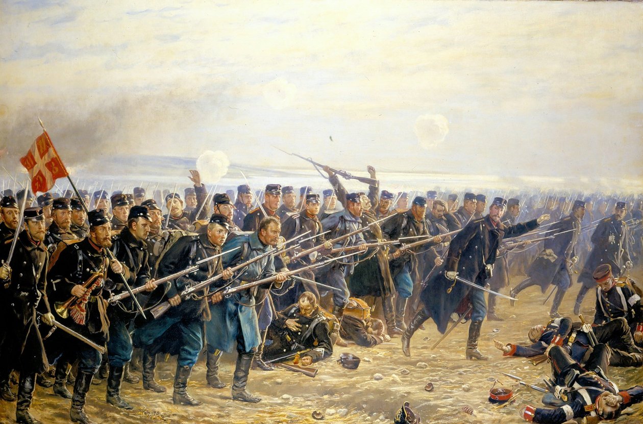  Ottende brigades angreb ved Dybbl 18. april 1864n av Vilhelm Rosenstand