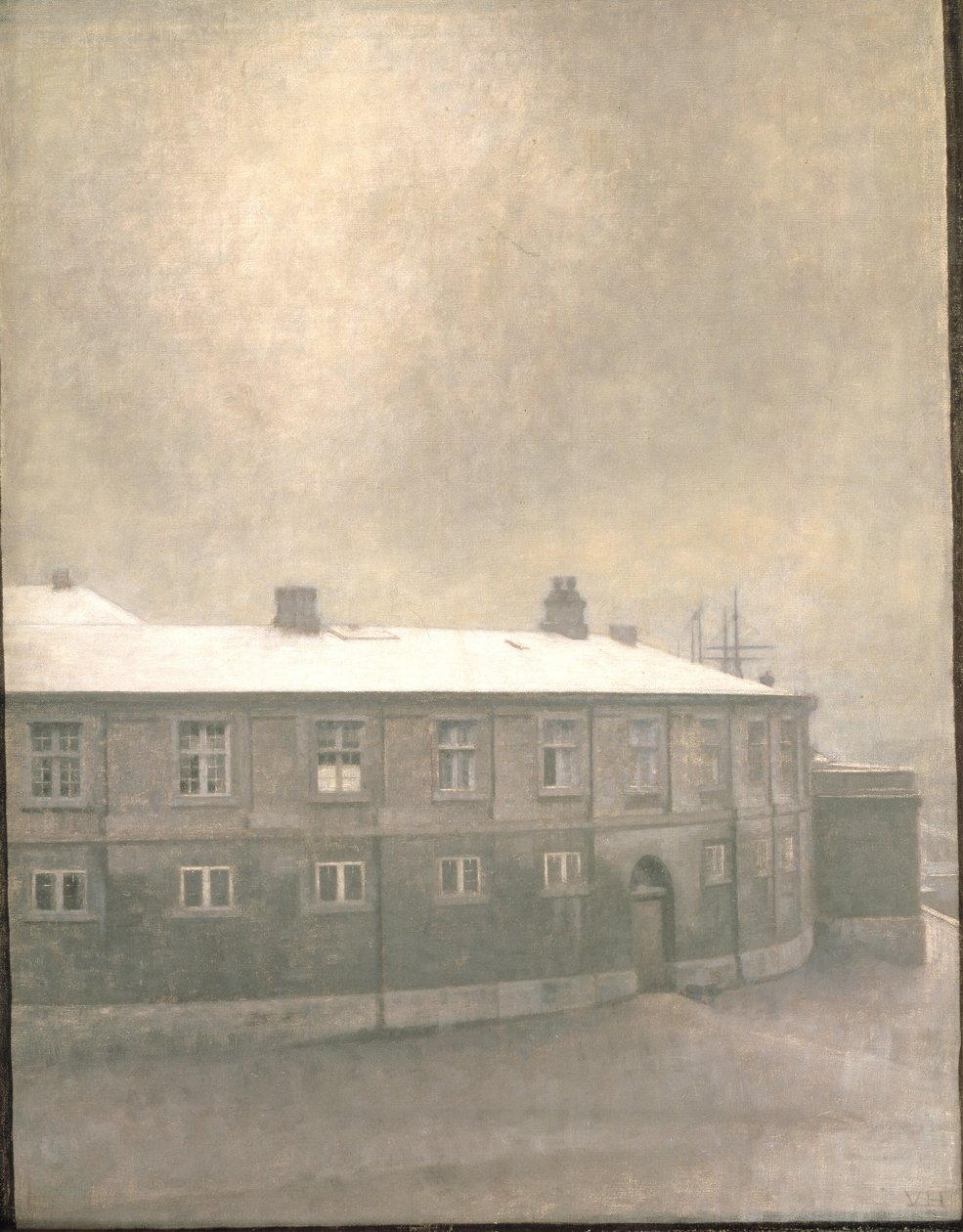 En flygel av Christiansborgs slott av Vilhelm Hammershøi