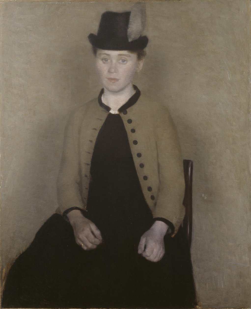 Ida Ilsted, sedermera Konstnärens fru av Vilhelm Hammershøi