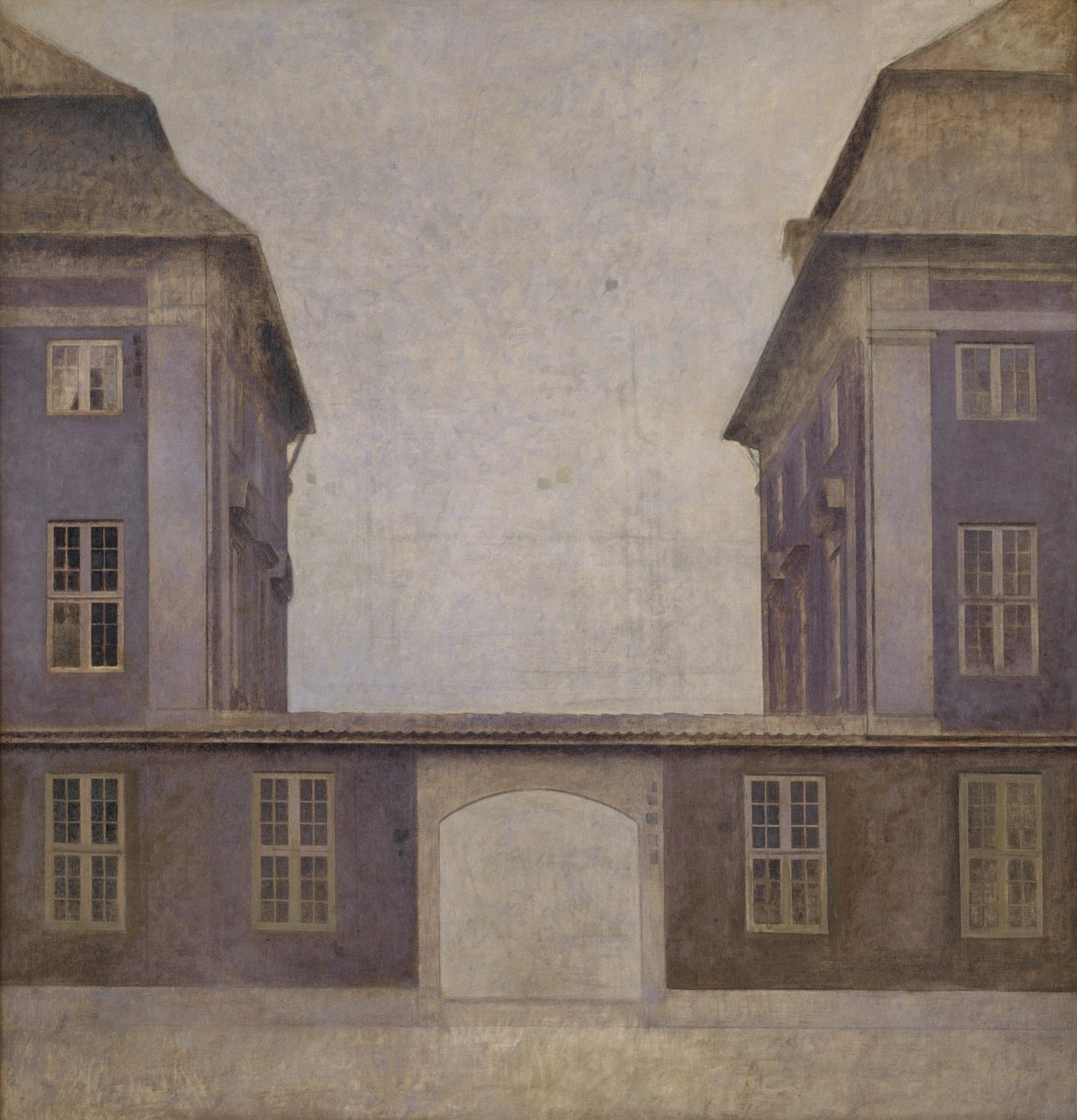 The Buildings of the Asiatic Company, sett från St. Annæ Street, Köpenhamn av Vilhelm Hammershøi