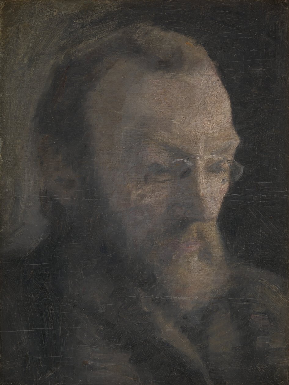 Konsthistorikern Karl Madsen, sedermera chef för Statens Museum for Kunst av Vilhelm Hammershøi