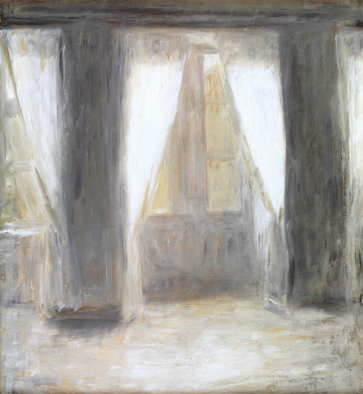 Vardagsrummet på Frederiksberg Allé av Vilhelm Hammershøi