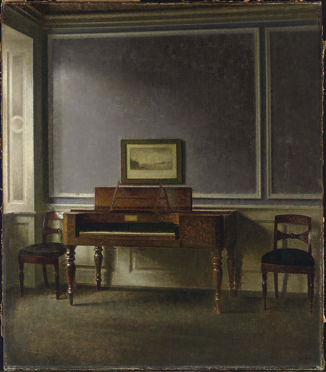 Det gamla pianot. Strandgade 30 (Det gamla pianot. Strandgade 30) av Vilhelm Hammershoi