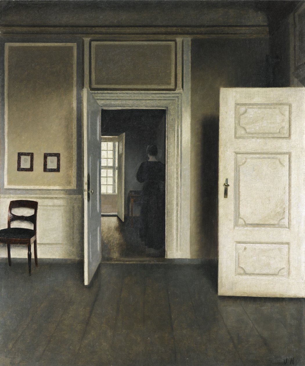 Interiör. Strandgade 30 av Vilhelm Hammershoi