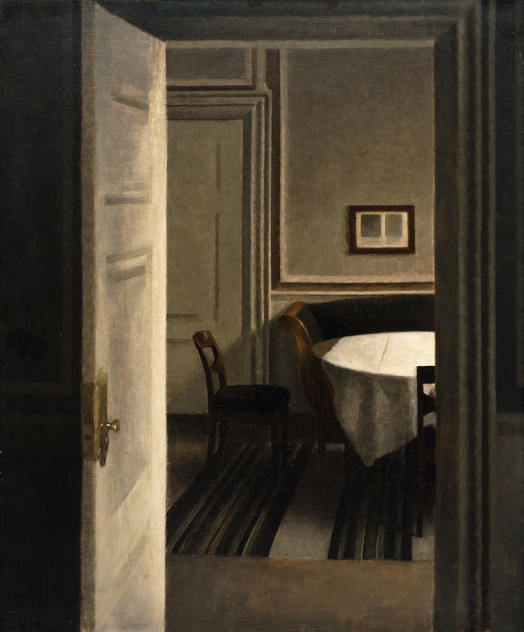 Interiör, Strandgade 30, 1904 av Vilhelm Hammershoi