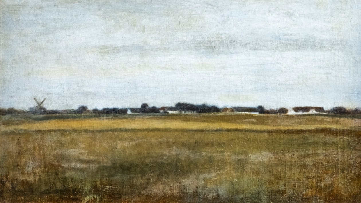Landskap av Virum nära Frederiksdal, sommar av Vilhelm Hammershoi