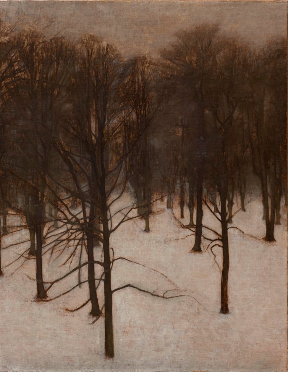 Sondermarken Park på vintern av Vilhelm Hammershoi