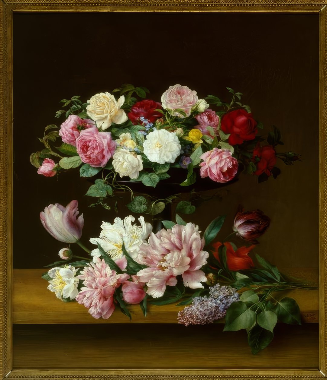 V.J.Hoyer, Blomsterstilleben av Vilhelm Julius Hoyer