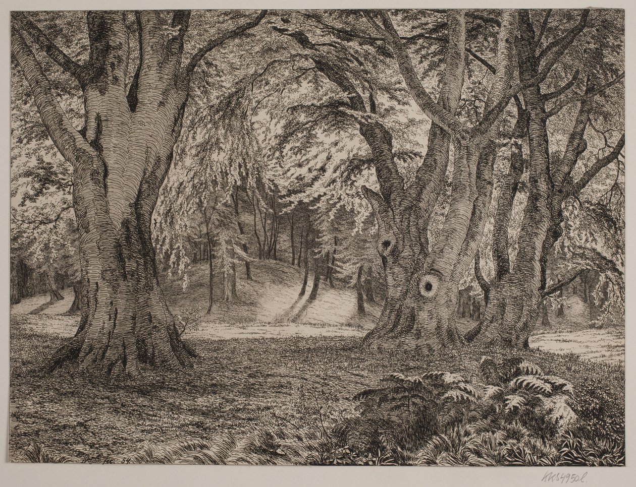 Det inre av en skog av Vilhelm Kyhn