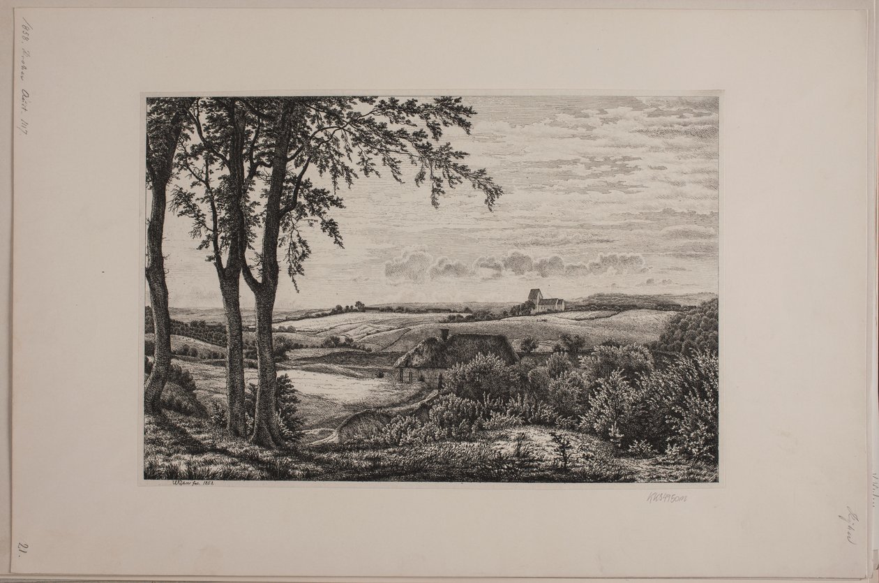 Eftermiddagslandskap, Själland av Vilhelm Kyhn