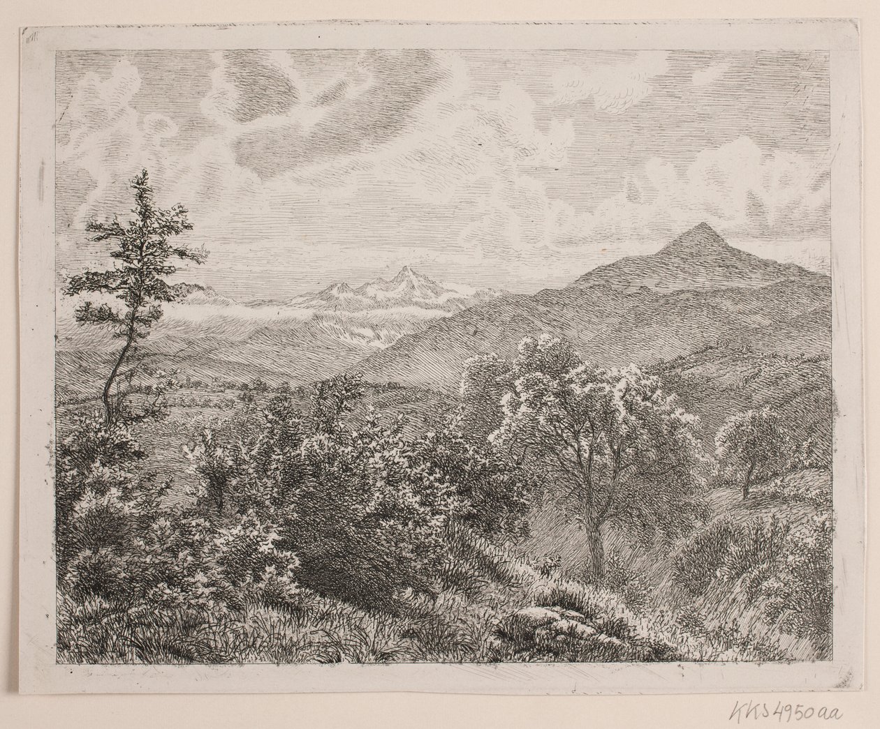 Höga bergslandskap av Vilhelm Kyhn