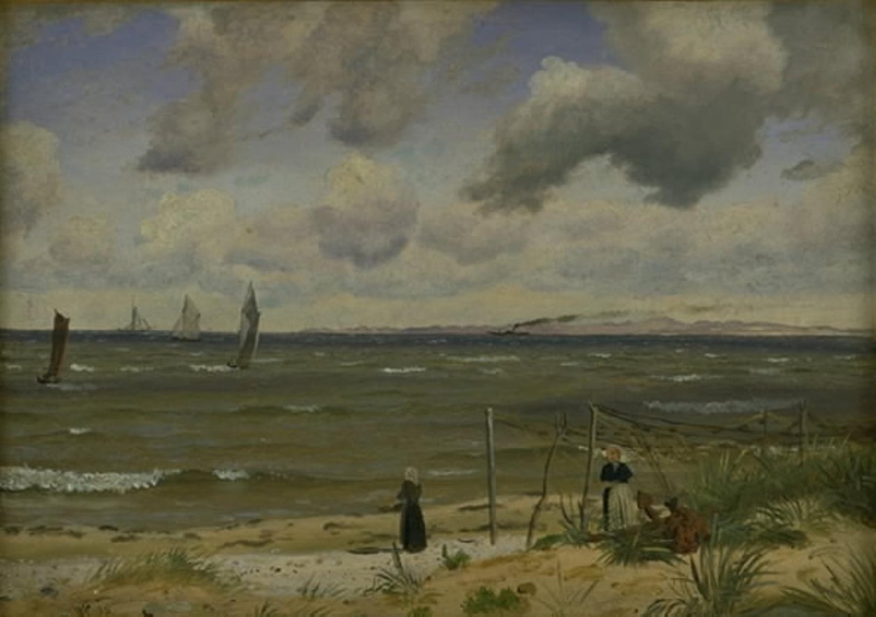 Hornbæk Strand i norra Själland av Vilhelm Kyhn