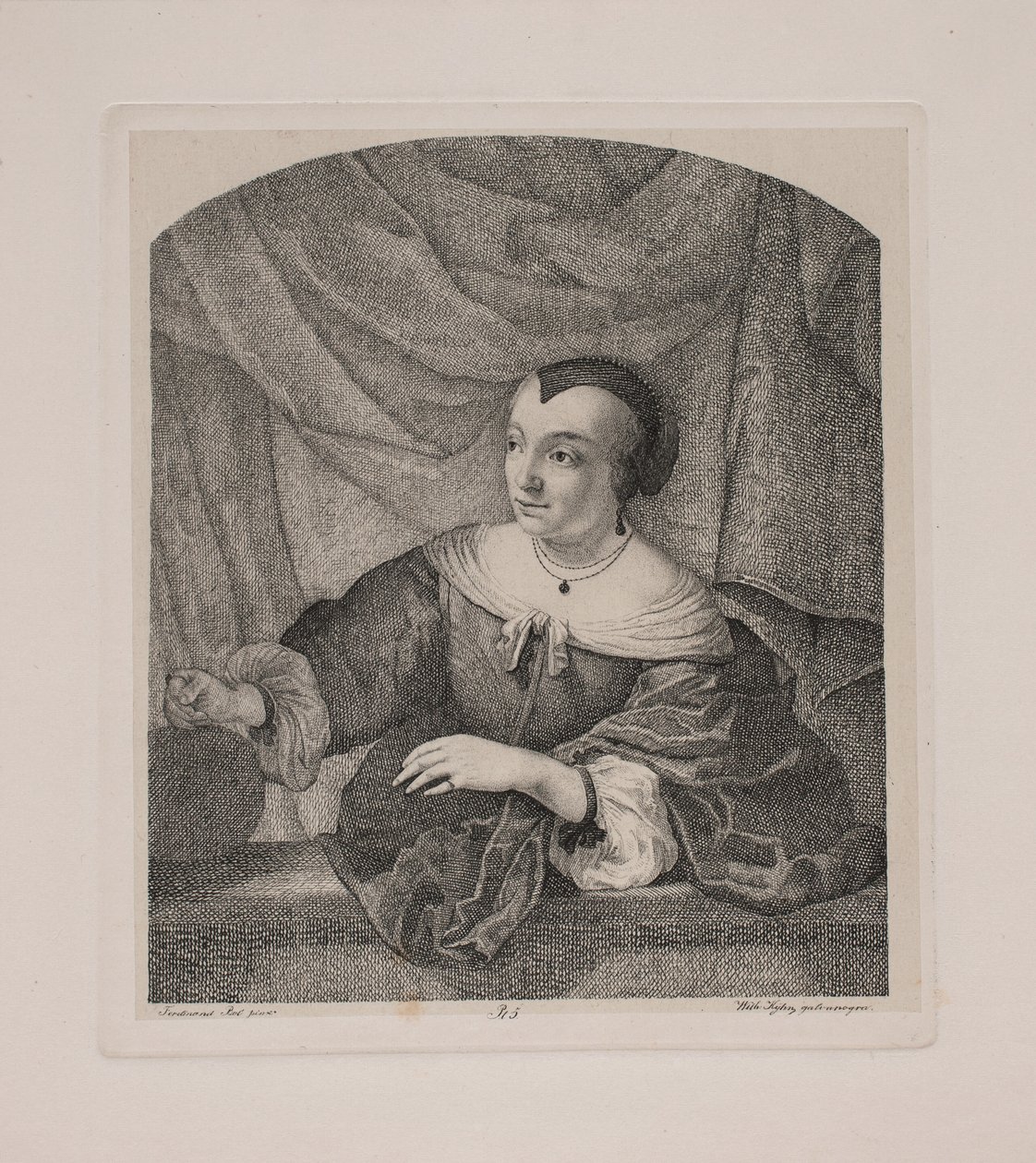 Porträtt av Ferdinand Bols fru av Vilhelm Kyhn