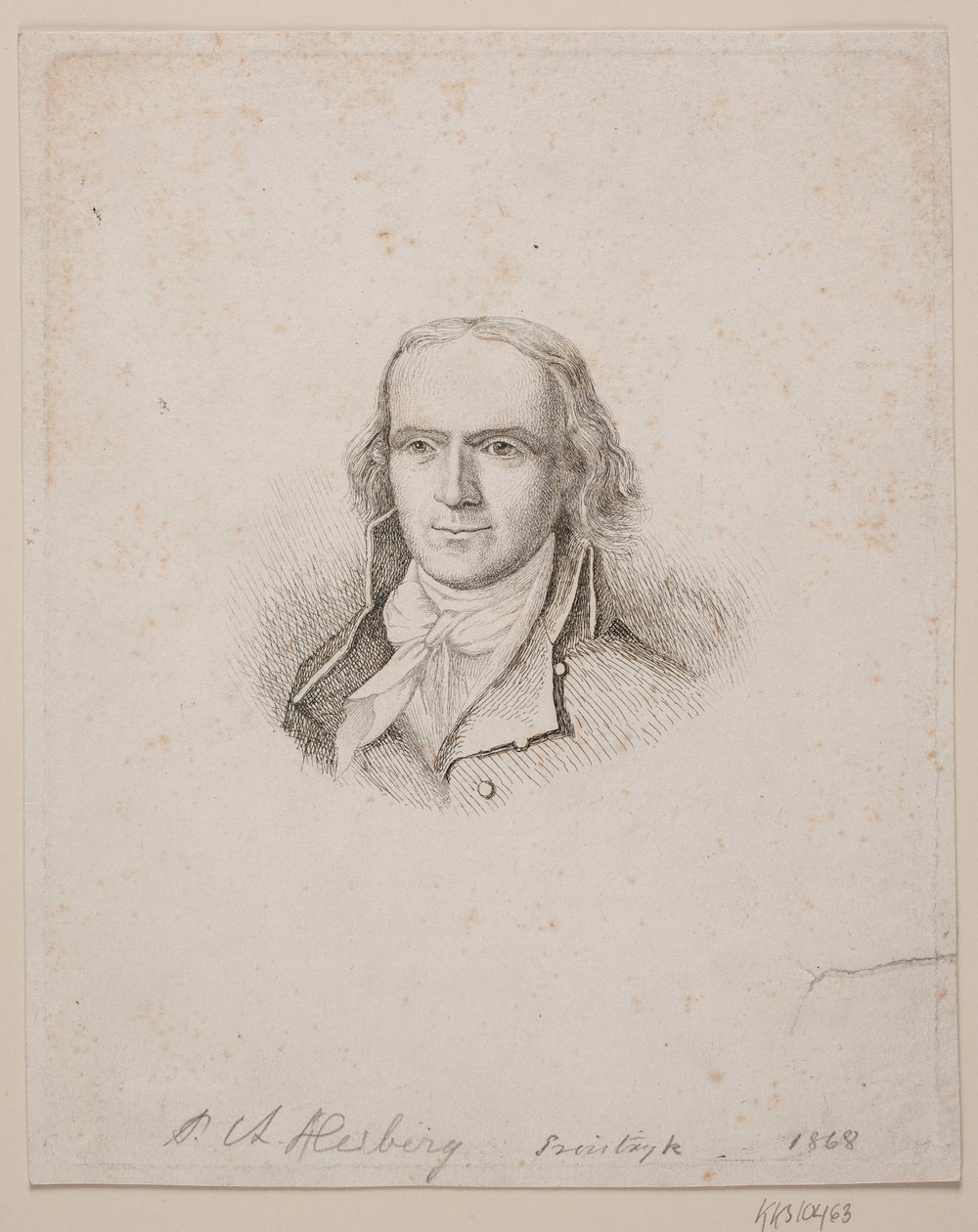 Porträtt av P. A. Heiberg av Vilhelm Kyhn