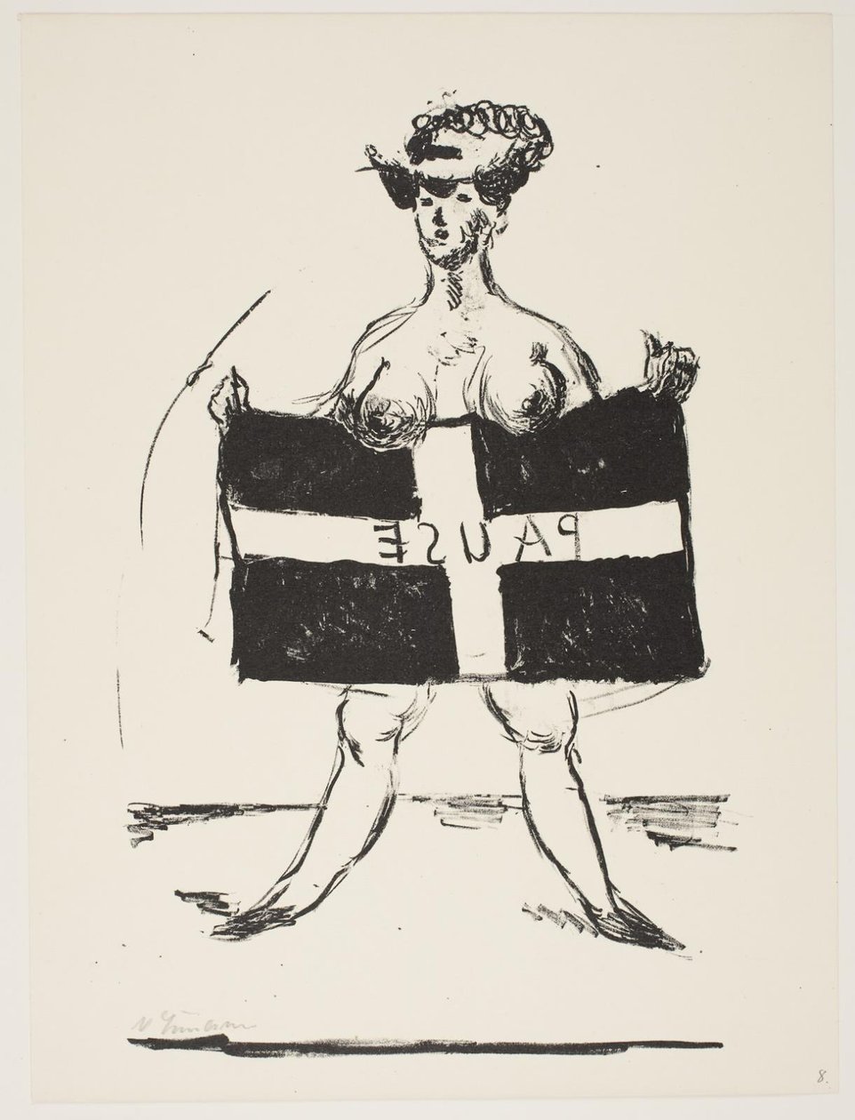 Blad från "Klingens Kunstnermappe nr 2" av Vilhelm Lundstrøm