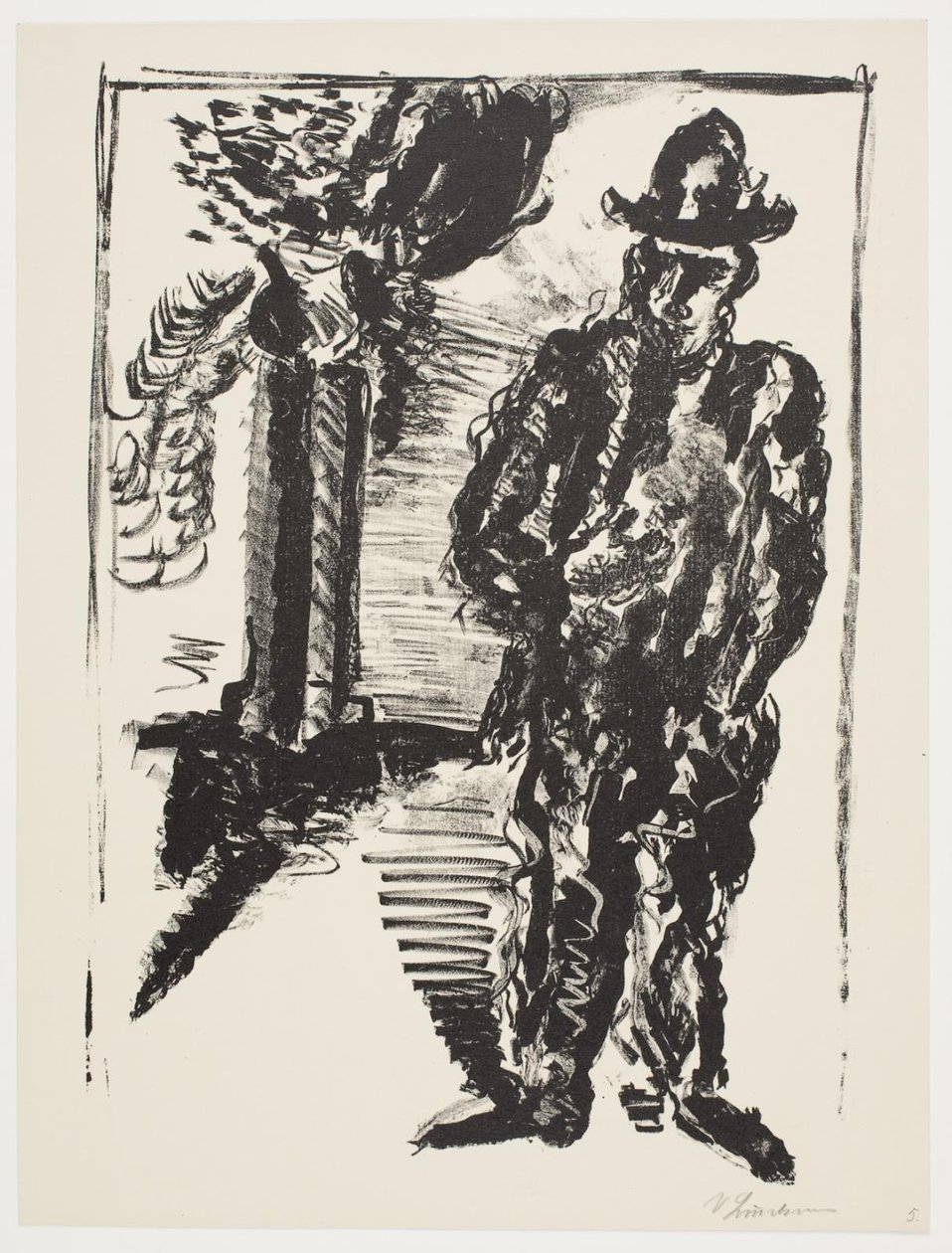 Blad från "Klingens Kunstnermappe nr 2" av Vilhelm Lundstrøm