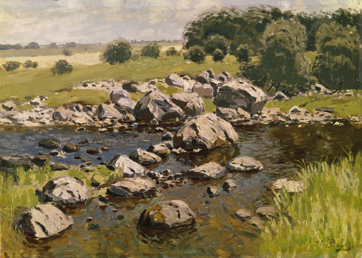 Landskap med stenar, ca. 1910 av Vilhelms Purvitis