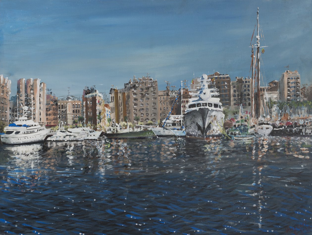 Barcelona, 1998, (akryl på dukskiva) av Vincent Alexander Booth