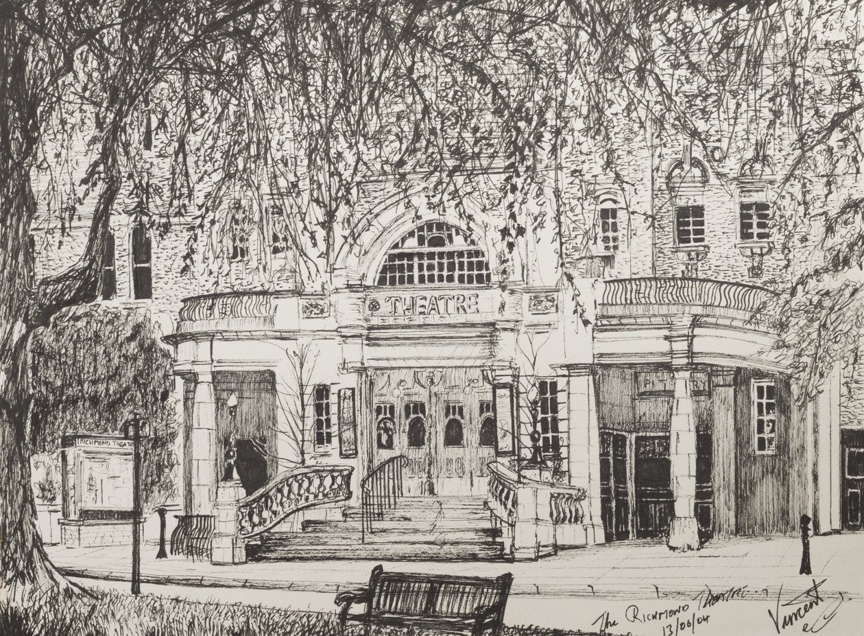 Richmond Theatre, London, Storbritannien, 2004, (Bläck på papper) av Vincent Alexander Booth