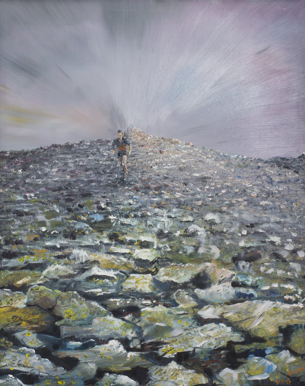 The 42nd Peak, 2012, (Olja på duk) av Vincent Alexander Booth