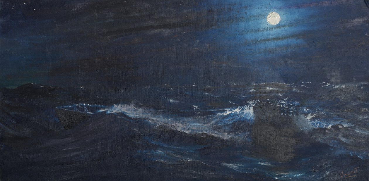 The Tell tale Moon, 1995, (olja på dukskiva) av Vincent Alexander Booth