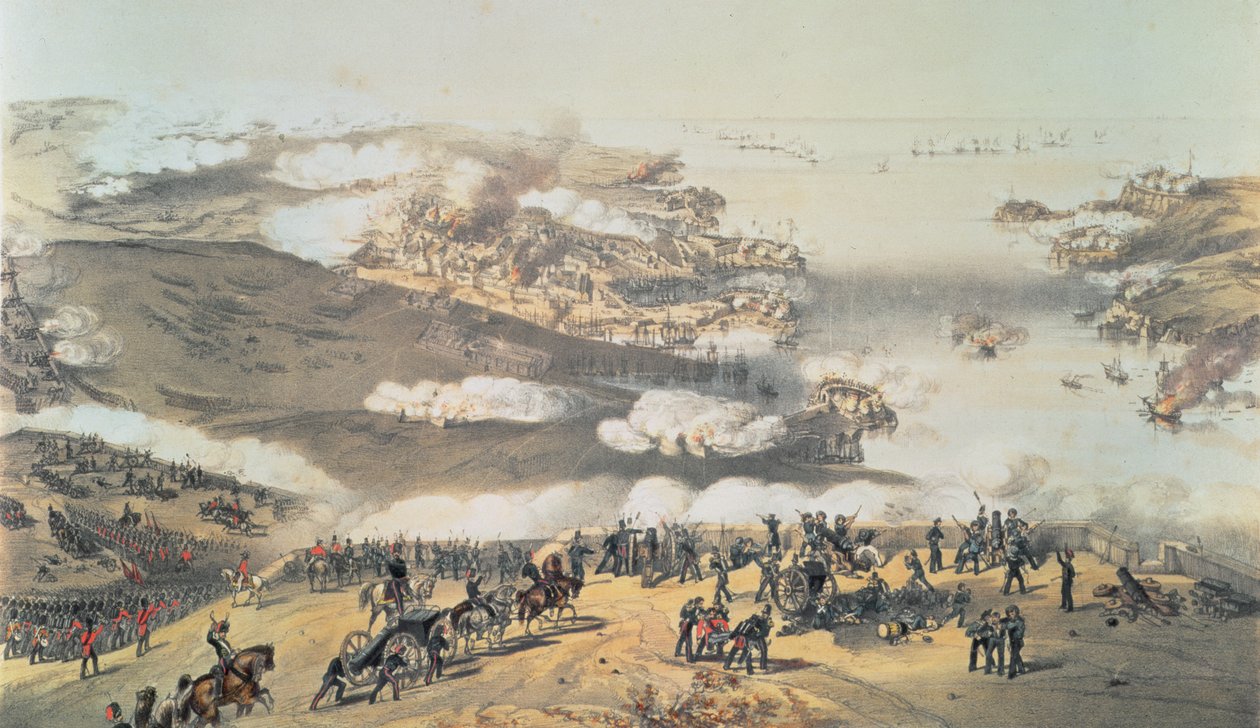 Belägringen av Sevastopol under Krimkriget (1854-56) av Vincent Brooks