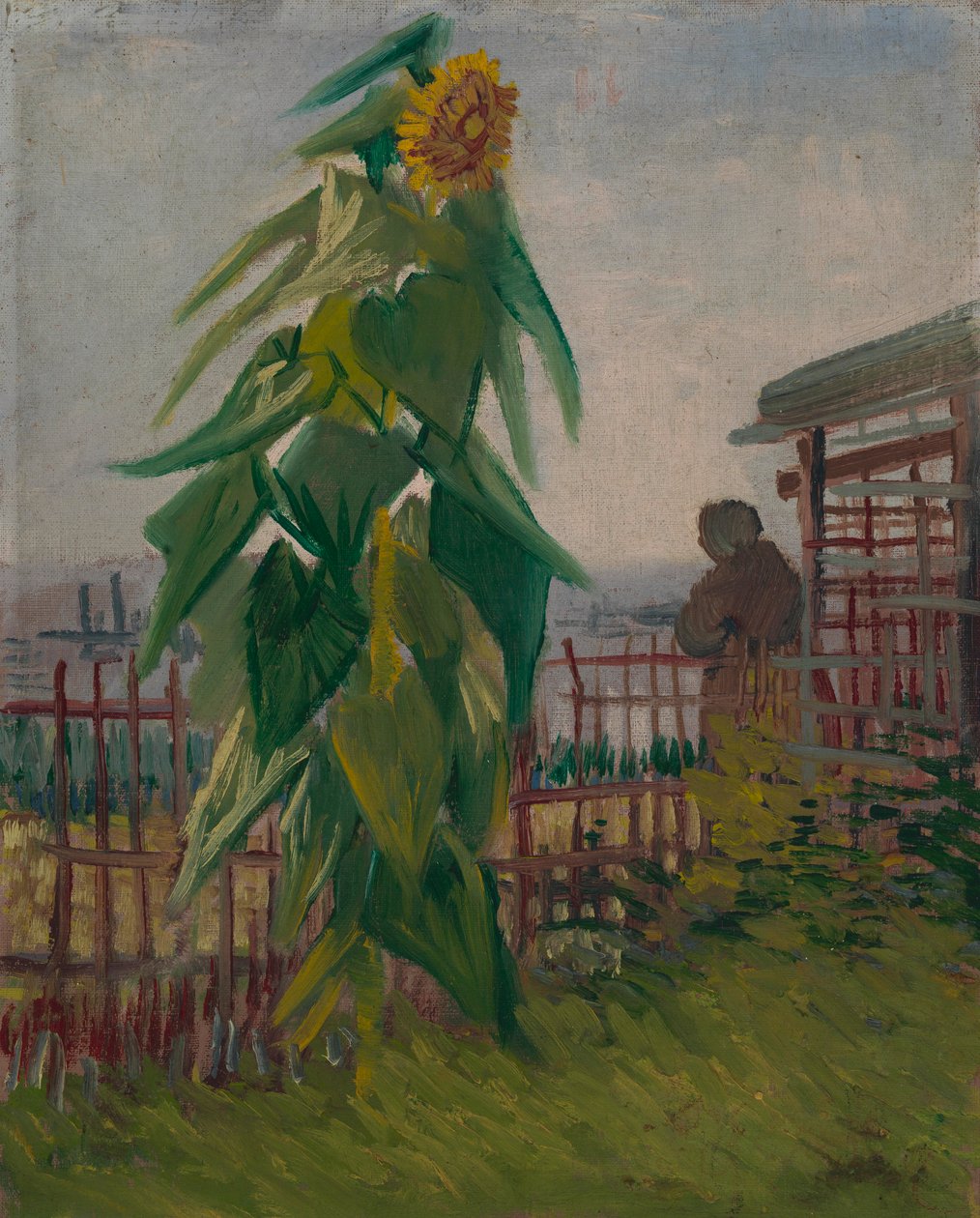 Allé med solrosor av Vincent van Gogh