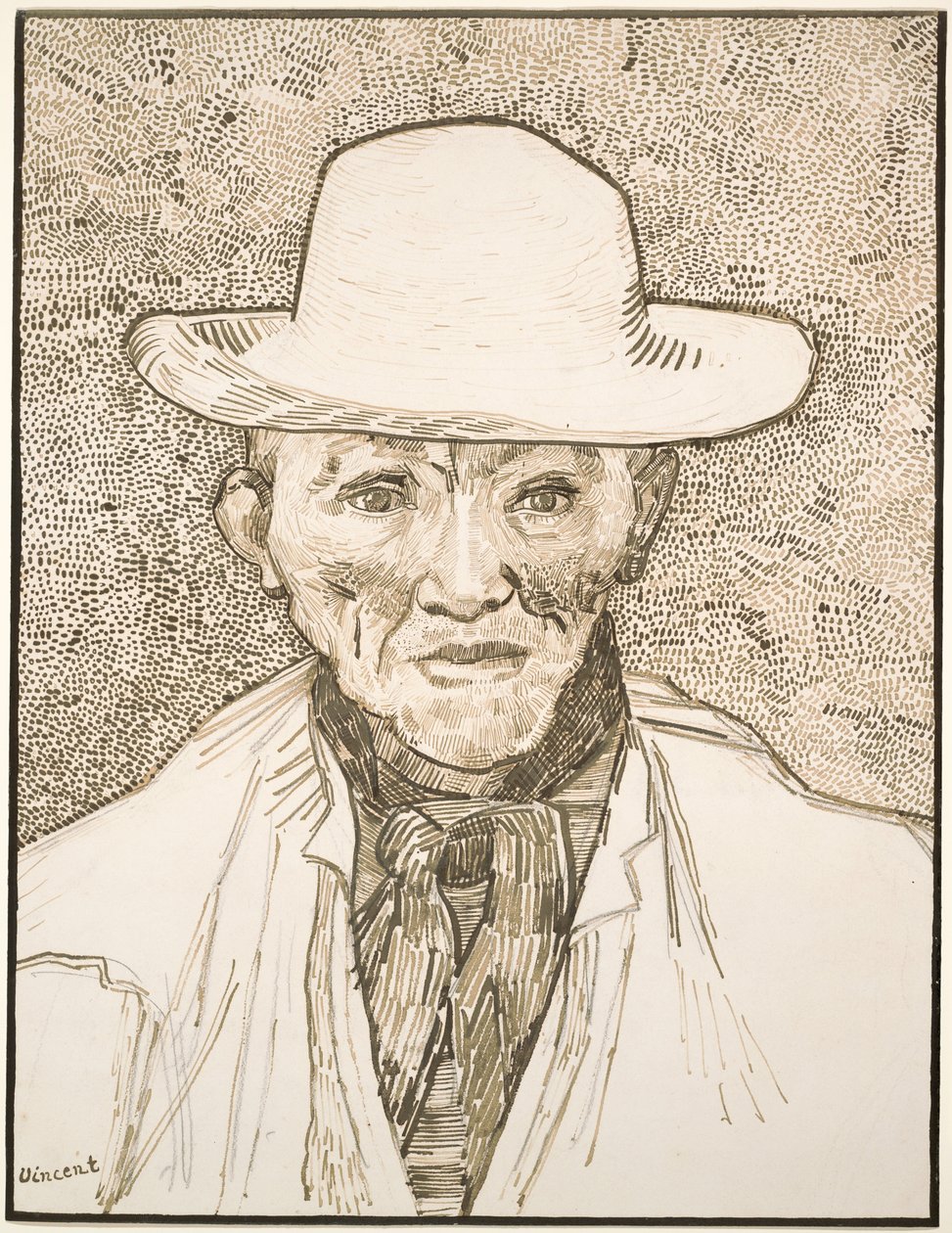 Peasant of the Camargue av Vincent van Gogh