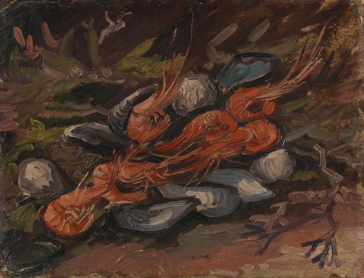 Prawns and Mussels av Vincent van Gogh