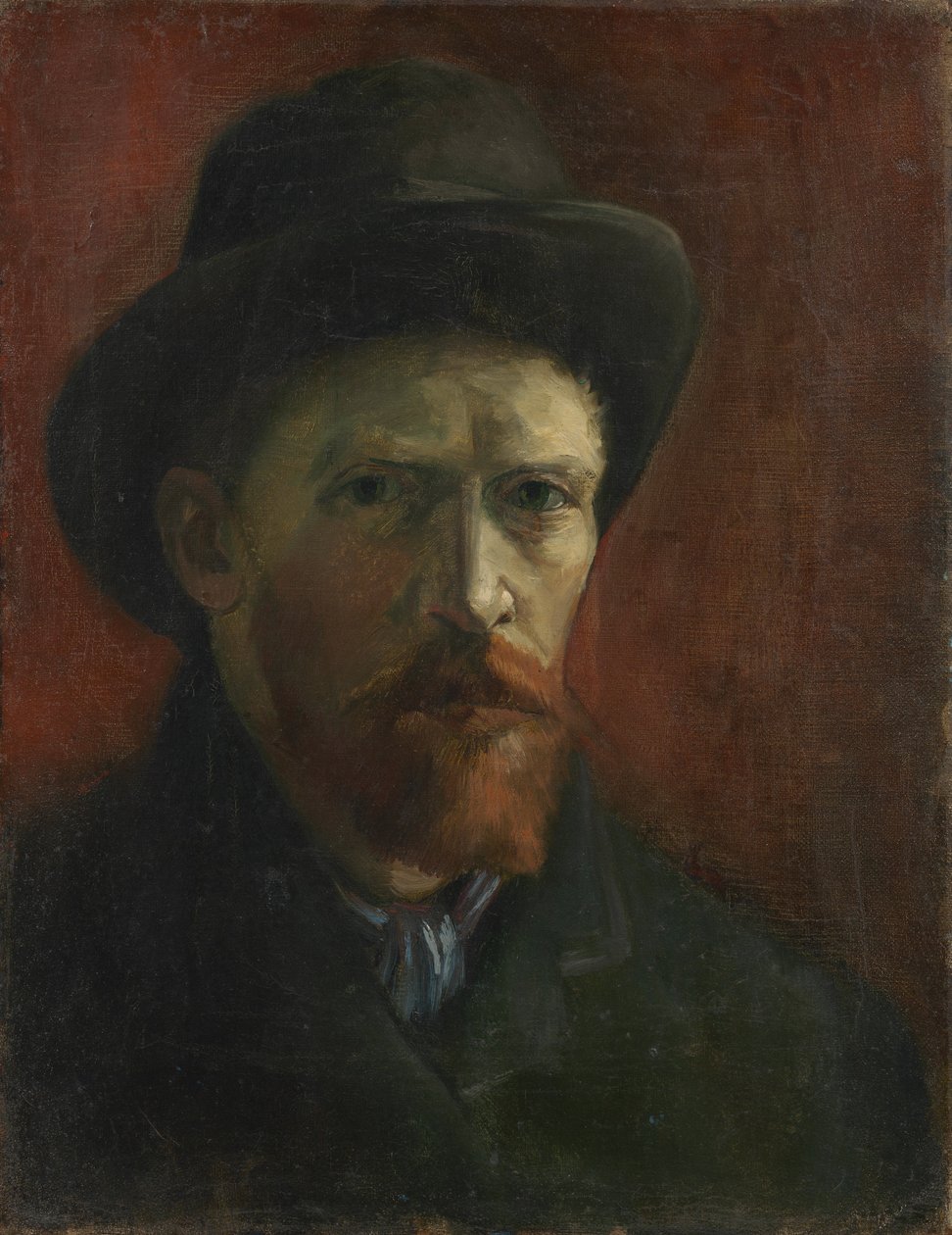 Self-Portrait with Felt Hat av Vincent van Gogh