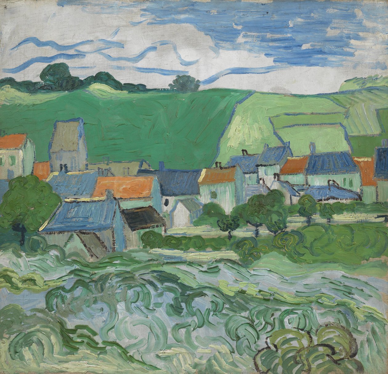 View of Auvers av Vincent van Gogh