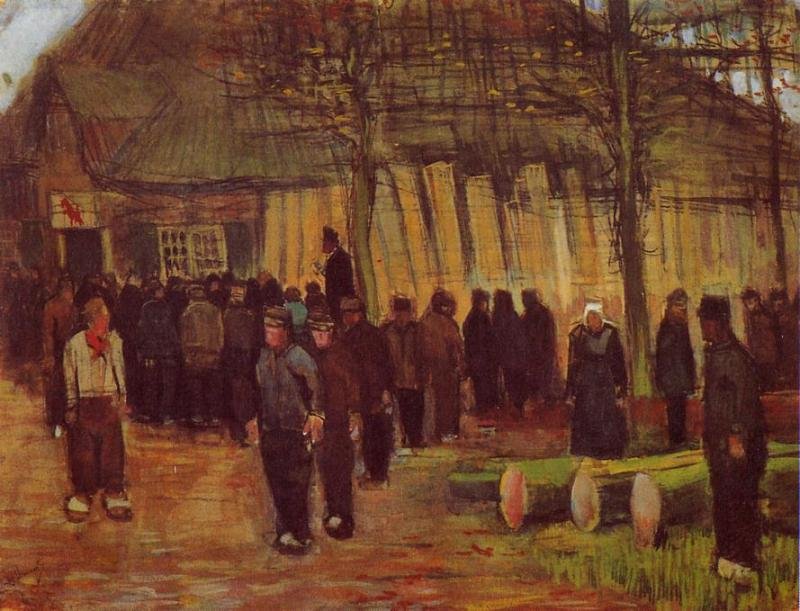  Die Holzauktion av Vincent van Gogh