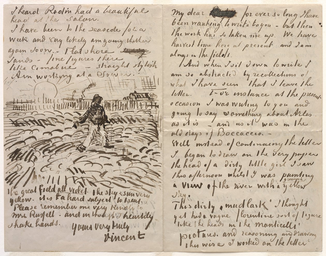  Letter to John Peter Russell av Vincent van Gogh