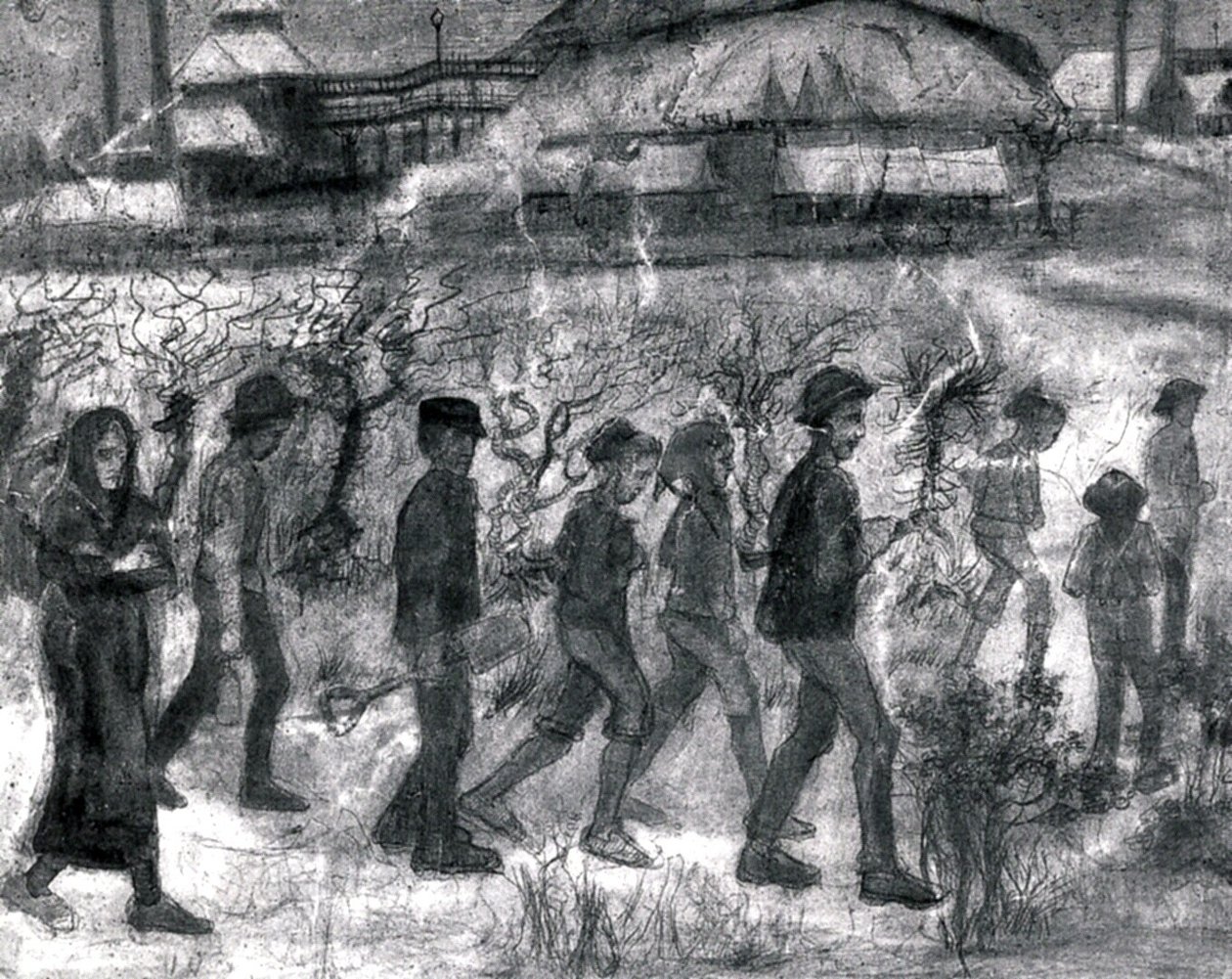  Miners- Cuesmes av Vincent van Gogh