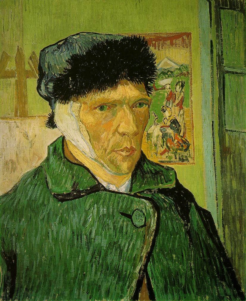 A self-portrait by Vincent van Gogh av Vincent van Gogh