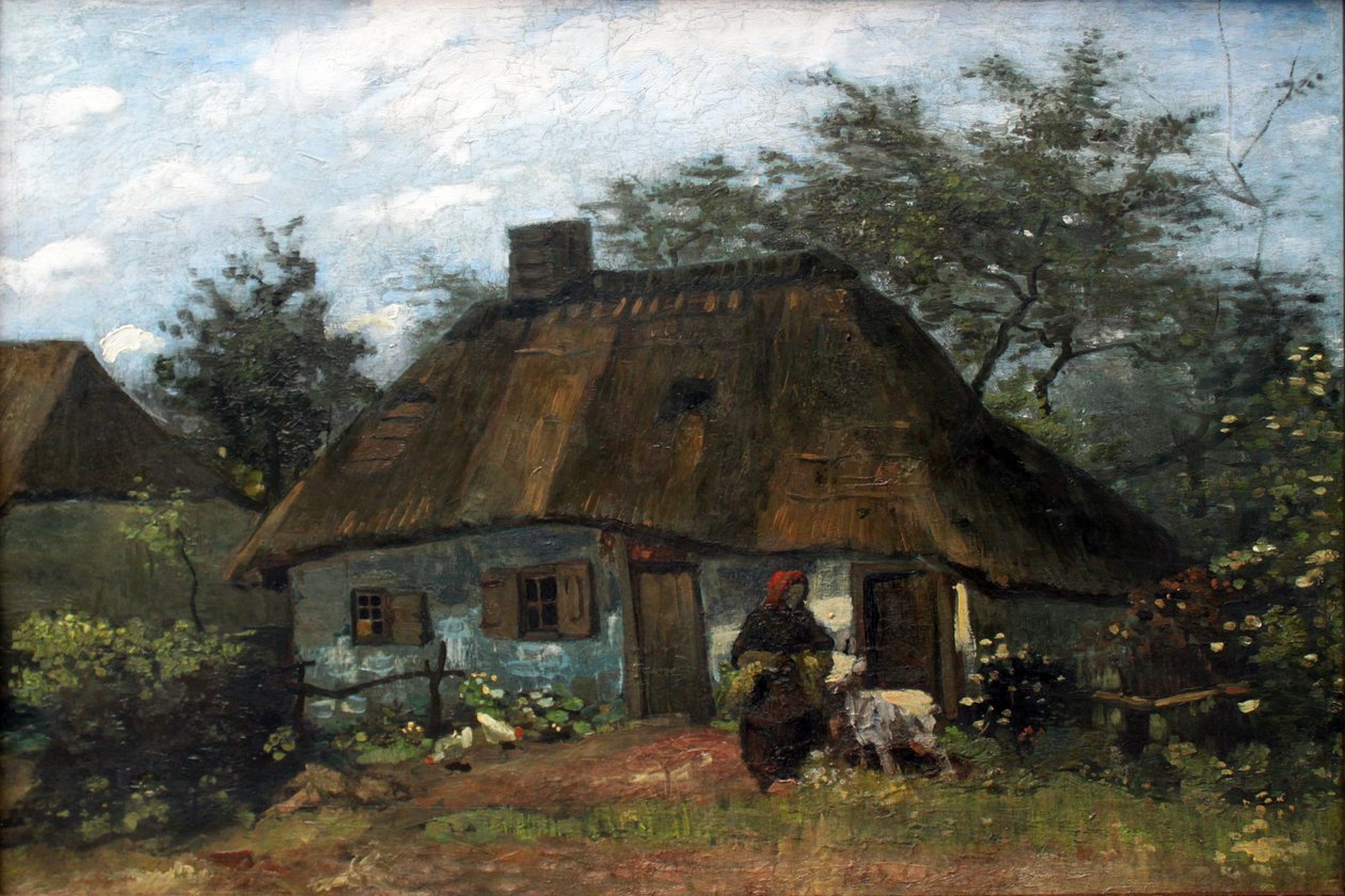 Bondgård i Nuenen (La Chaumiére) av Vincent van Gogh