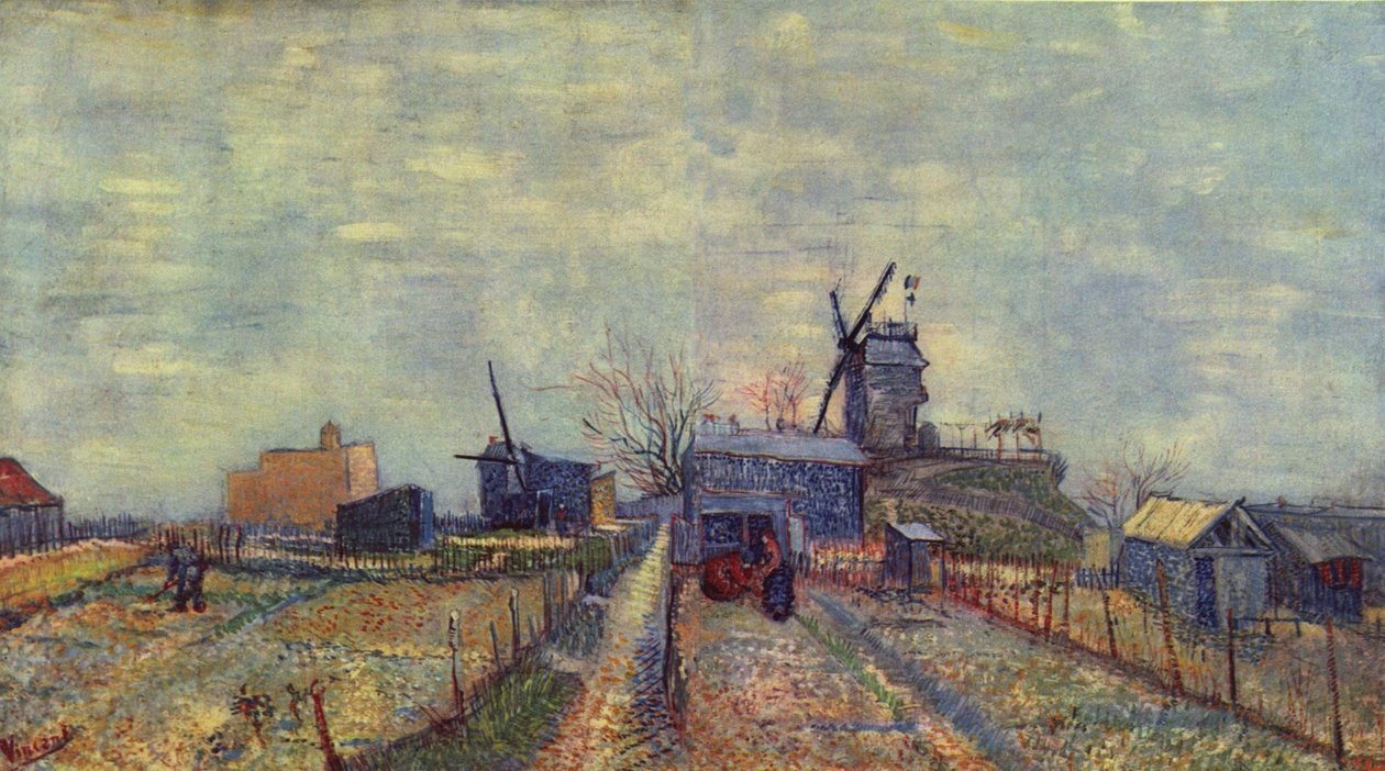 Gemüsegärten auf dem Montmartre av Vincent van Gogh